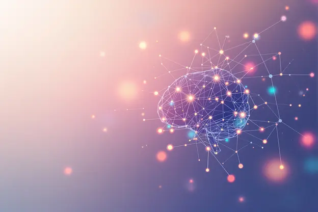 Brain neural network illustration for IQ guide